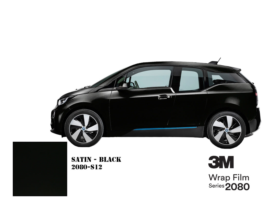 3M Wrap Film Series 2080 - Satin Black