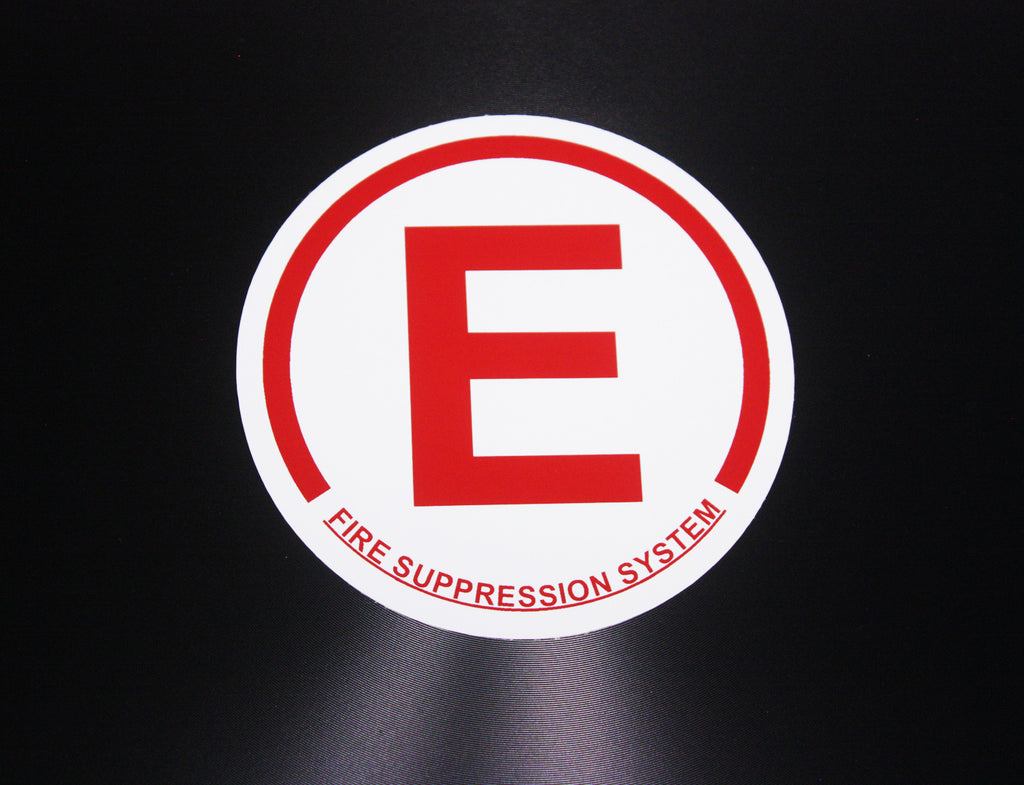 Car Decal / Sticker - Fire Suppression System Sticker - Hachi Auto