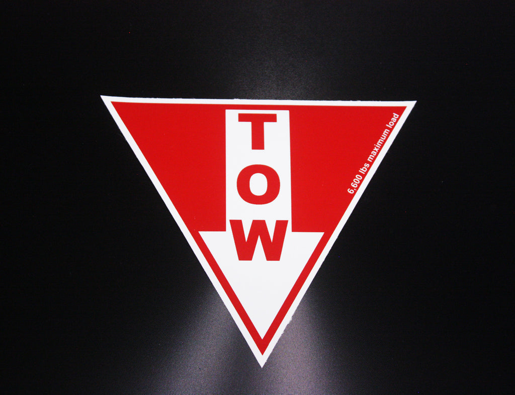 Car Decal / Sticker - Tow Sticker 6600lbs Capacity - Hachi Auto