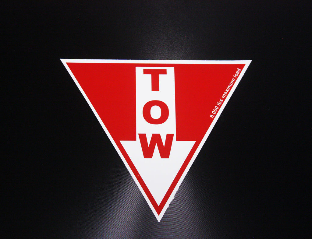 Car Decal / Sticker - Tow Sticker 8000lbs Capacity - Hachi Auto