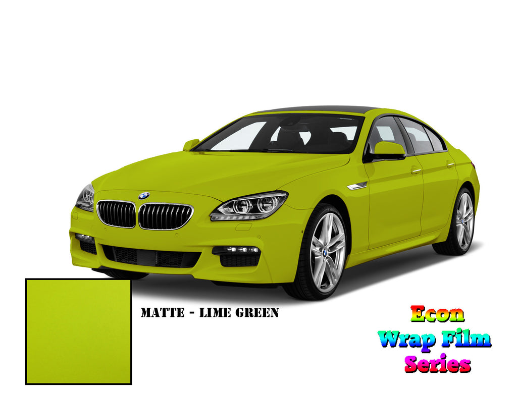 Econ Wrap Film Series - Matte Lime green - Hachi Auto