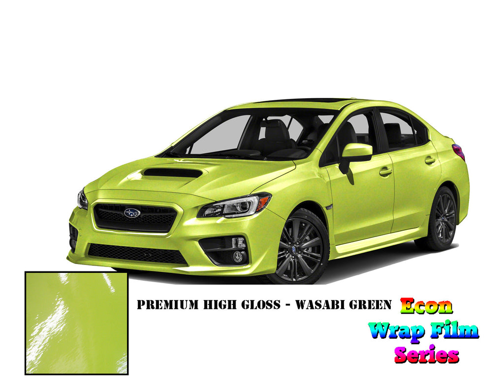 Econ Wrap Film Series - Premium High Gloss Wasabi Green - Hachi Auto