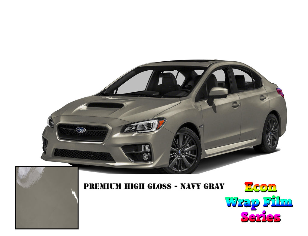 Econ Wrap Film Series - Premium High Gloss Navy Gray - Hachi Auto