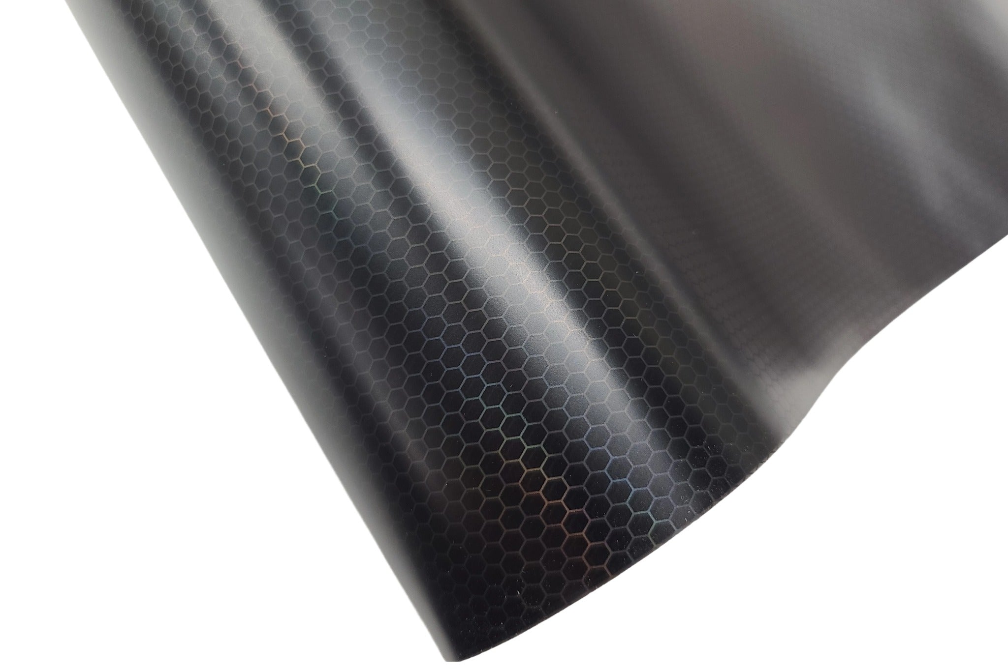 Honeycomb Matte Black Holographic Headlight Tail Light Tint Film