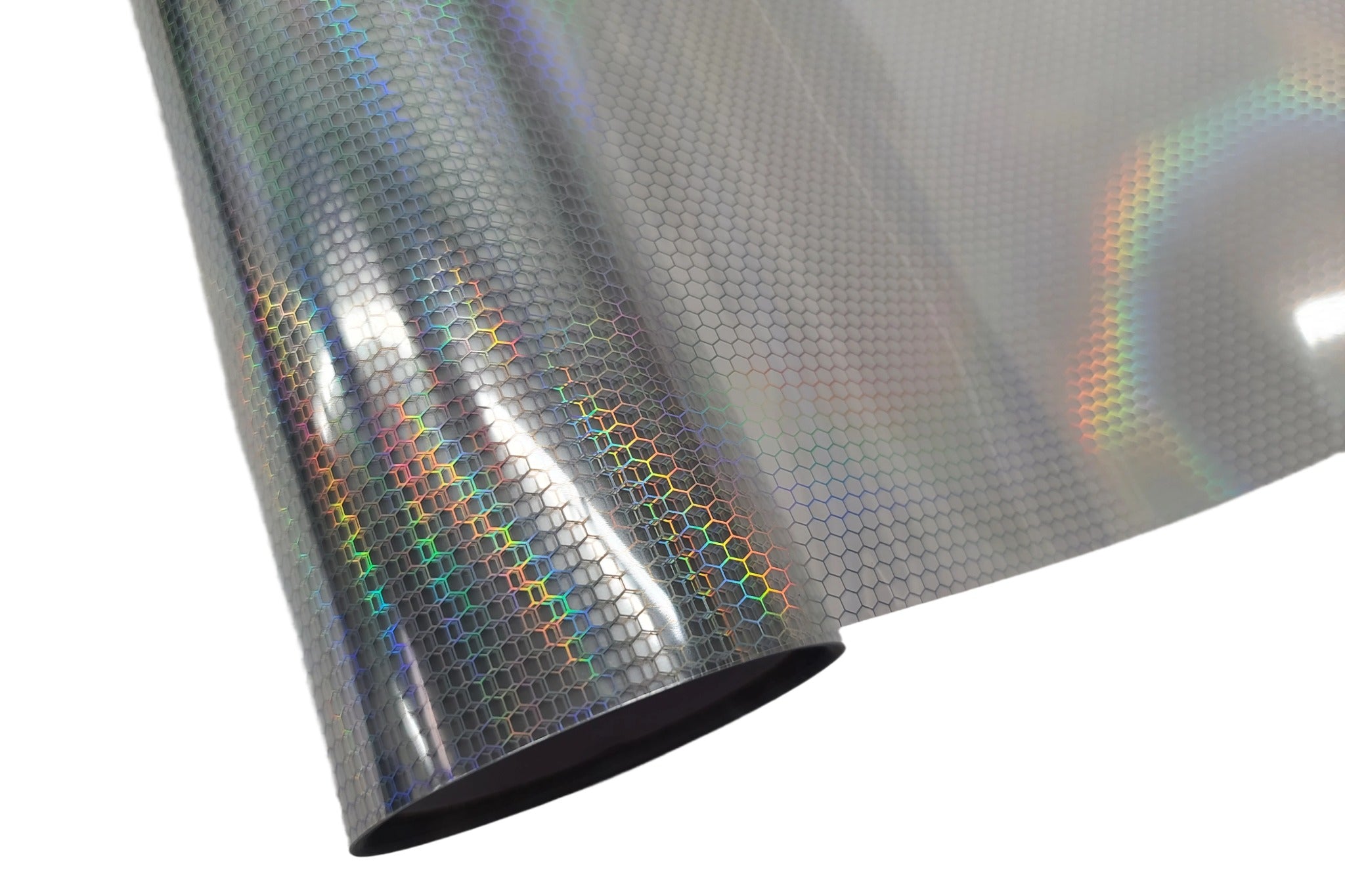 Honeycomb Light Tint Films - Clear Holographic