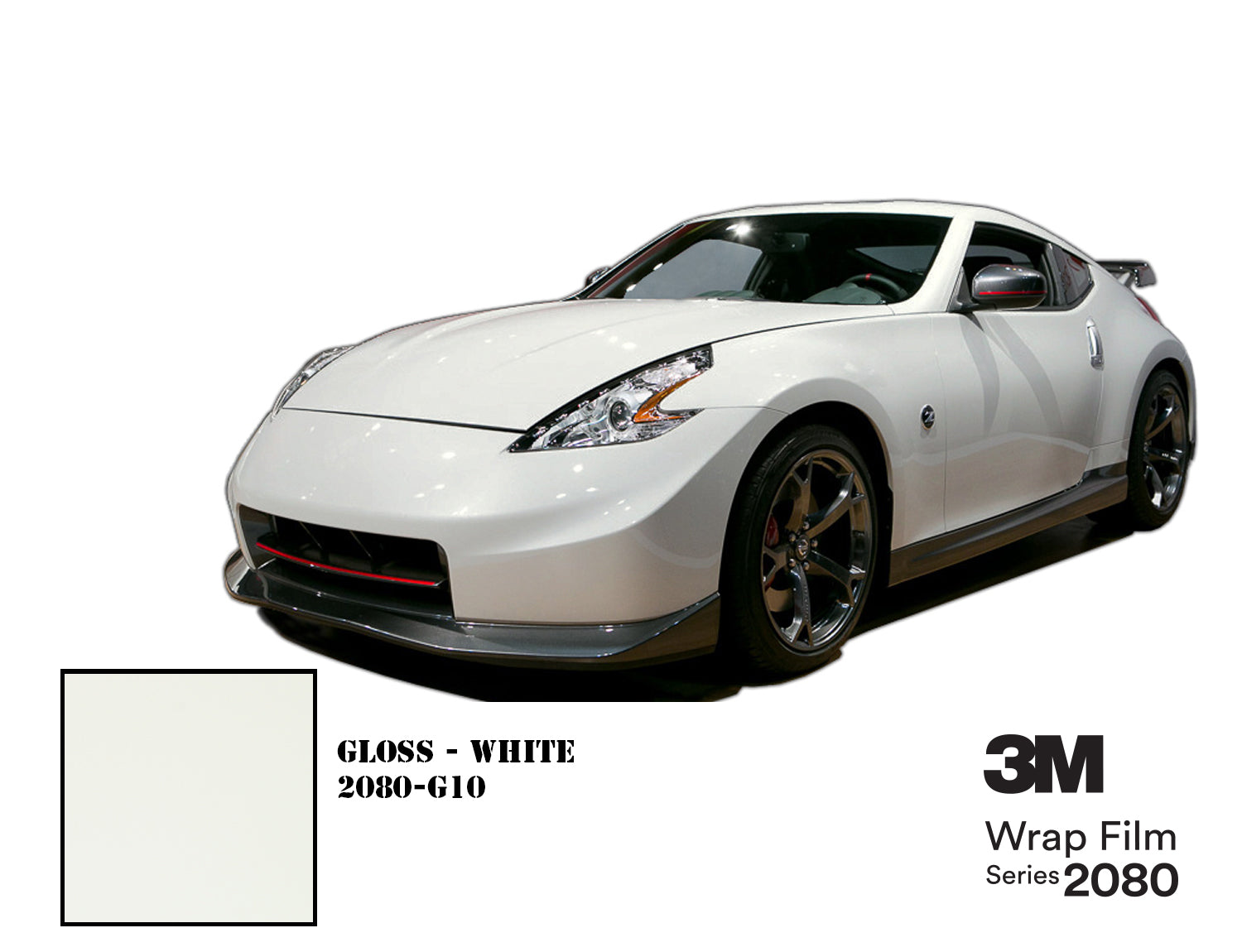 Matte White 3M™ Wrap  2080 Series Matte White Wrap Film