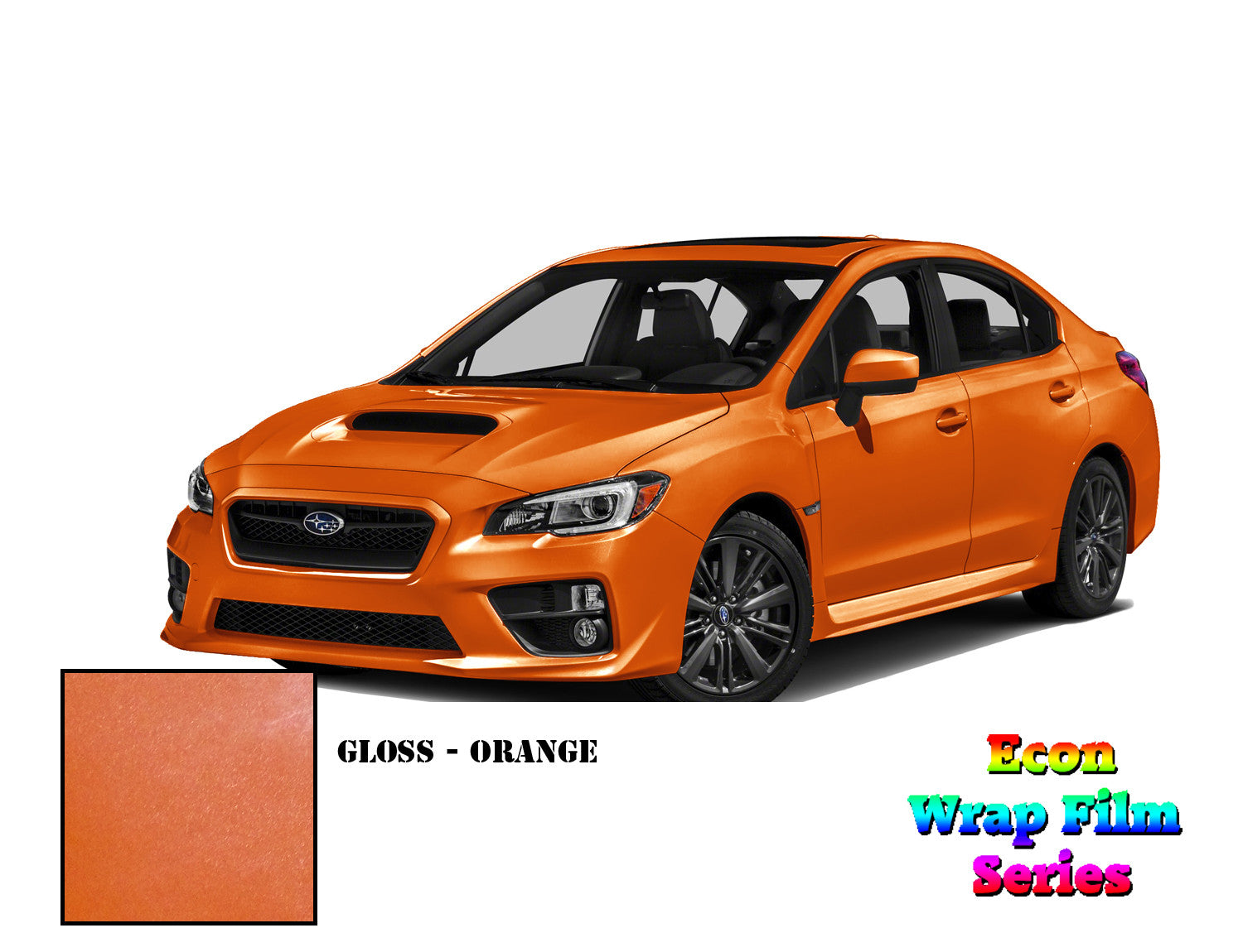 Econ Wrap Film Series - Gloss Orange - Hachi Auto