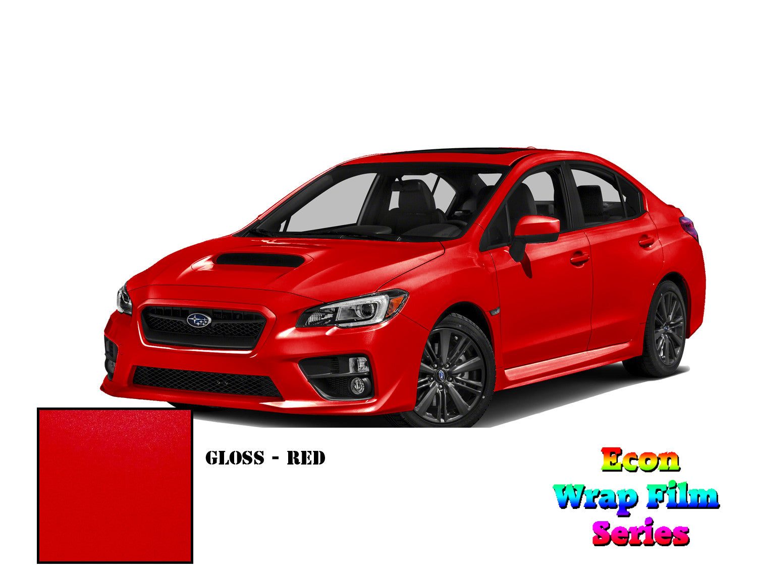Econ Wrap Film Series - Gloss Red - Hachi Auto