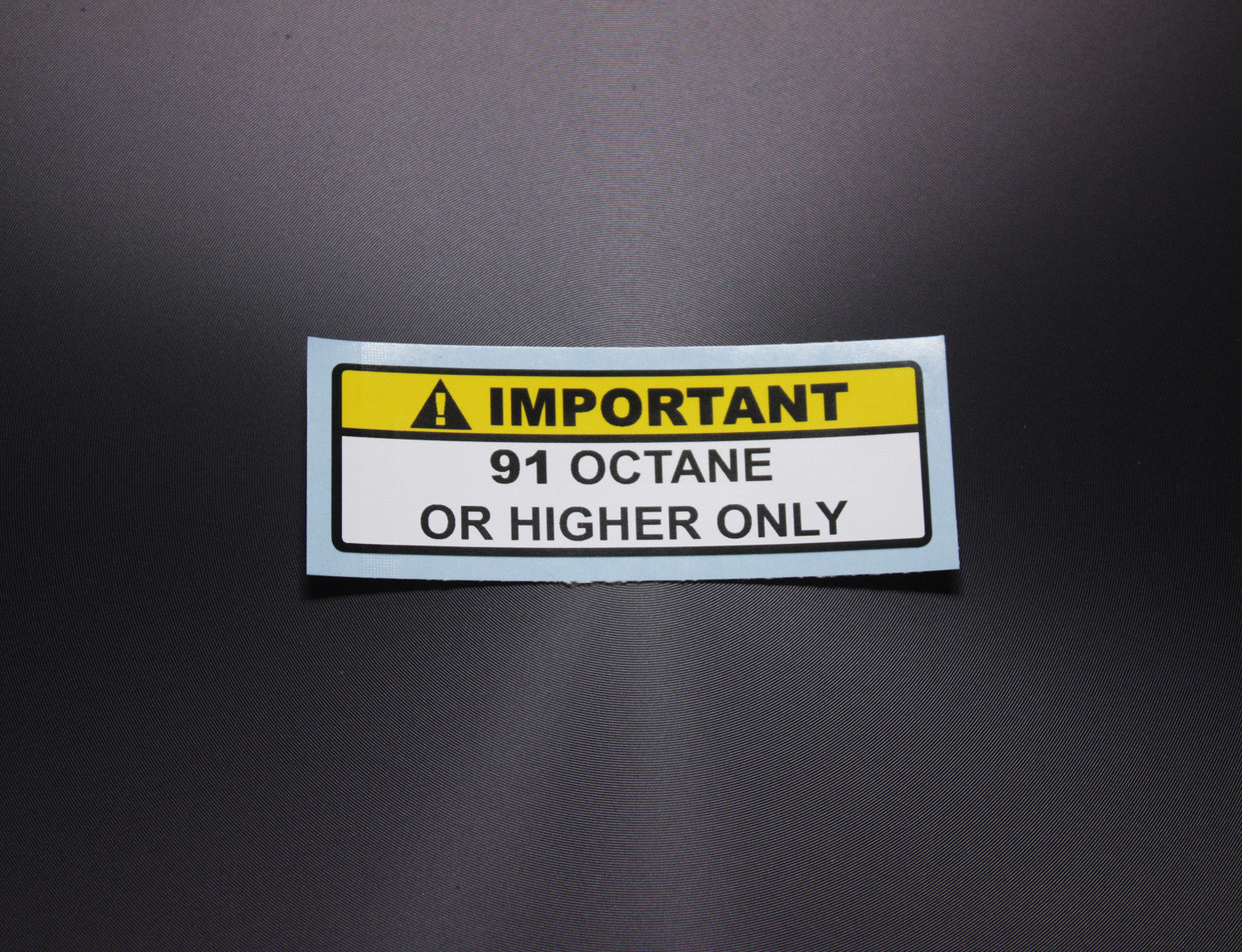 Car Decal / Sticker - 91 Octane Fuel Warning Sticker - Hachi Auto