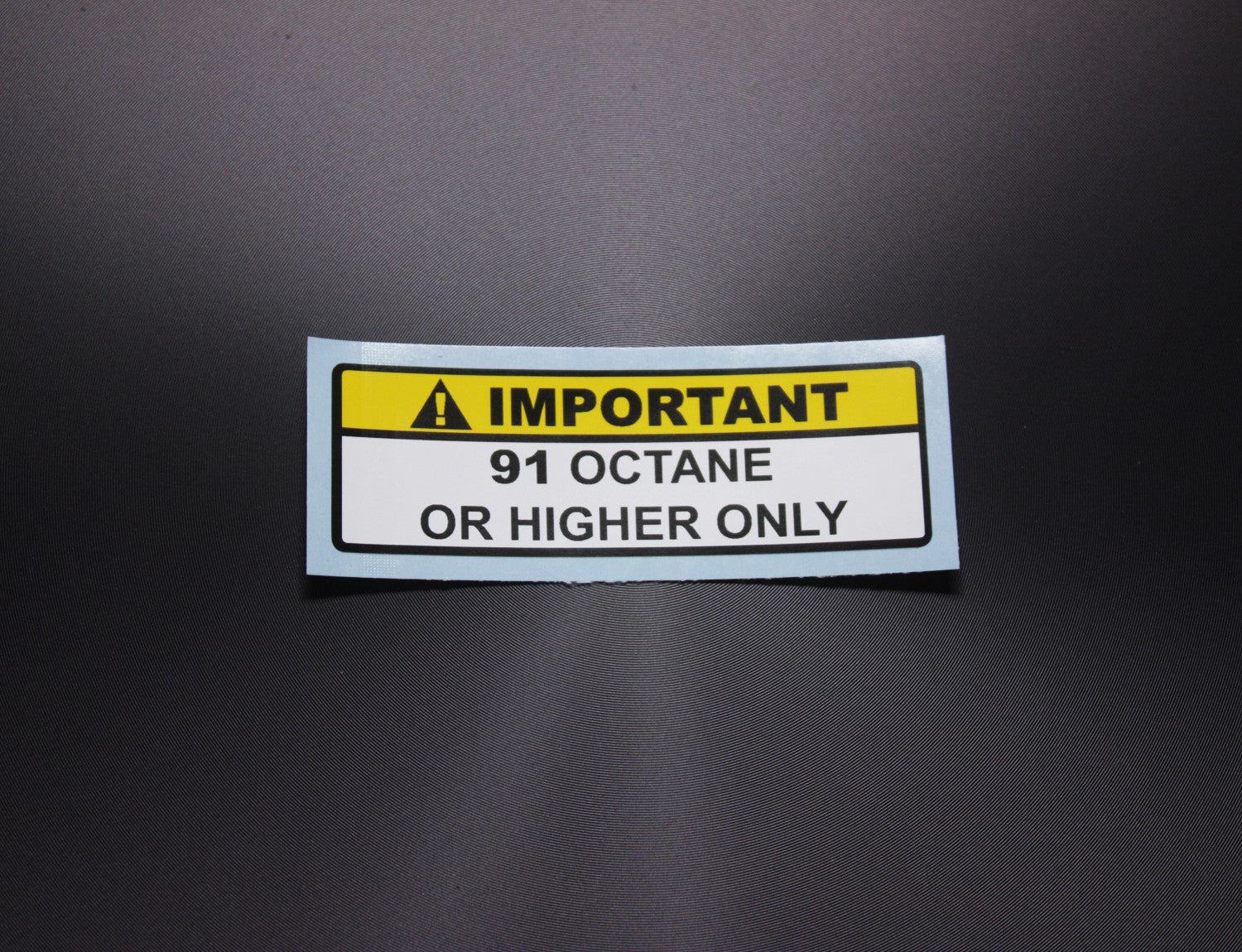 Car Decal / Sticker - 91 Octane Fuel Warning Sticker – Hachi Auto