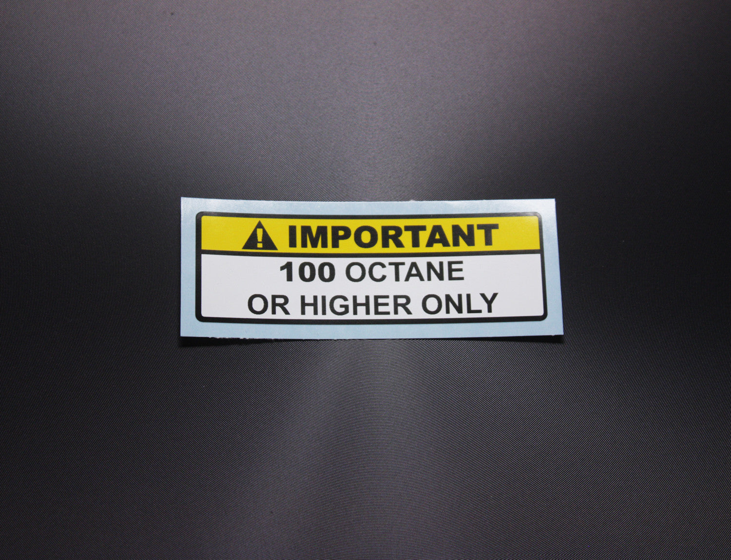 Car Decal / Sticker - 100 Octane Fuel Warning Sticker - Hachi Auto