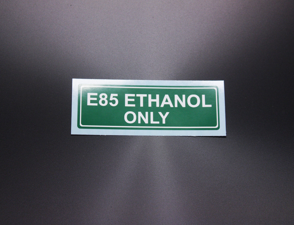 Car Decal / Sticker - E85 Ethanol Flex Fuel Only Warning Sticker - Hachi Auto