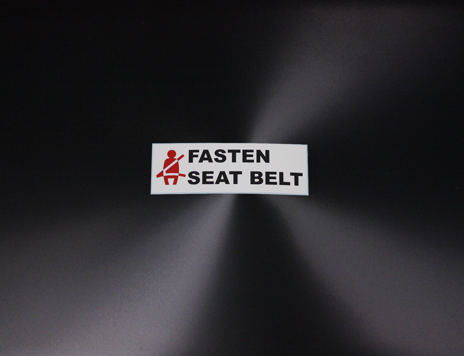 Car Decal / Sticker - 3 Point Seat Belt Warning Sticker - Hachi Auto