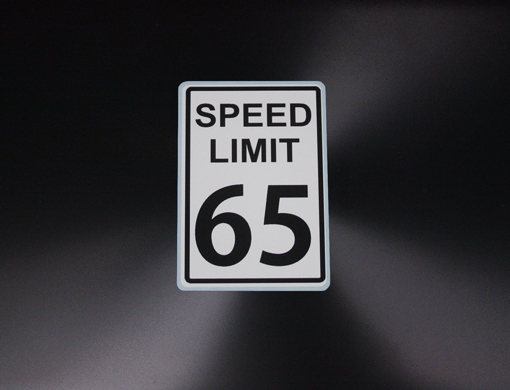 Car Decal / Sticker - Mini Speed Limit Sign Sticker - Hachi Auto