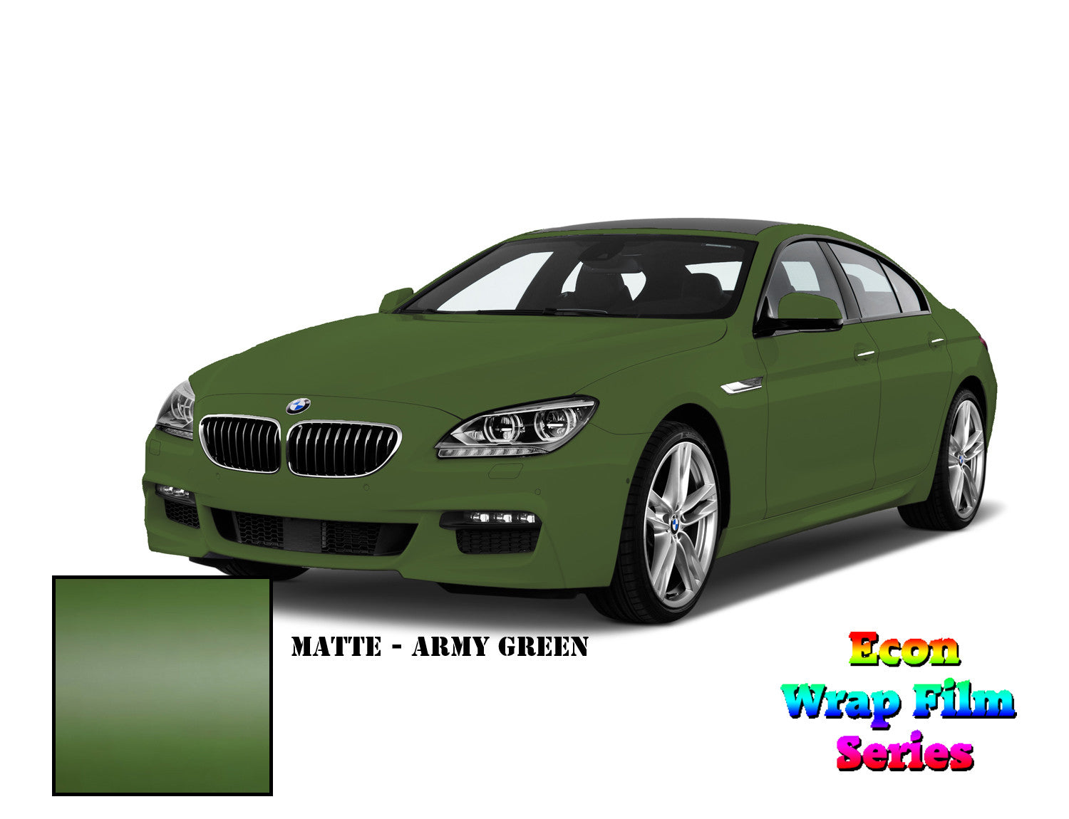 Econ Wrap Film Series - Matte Army Green - Hachi Auto