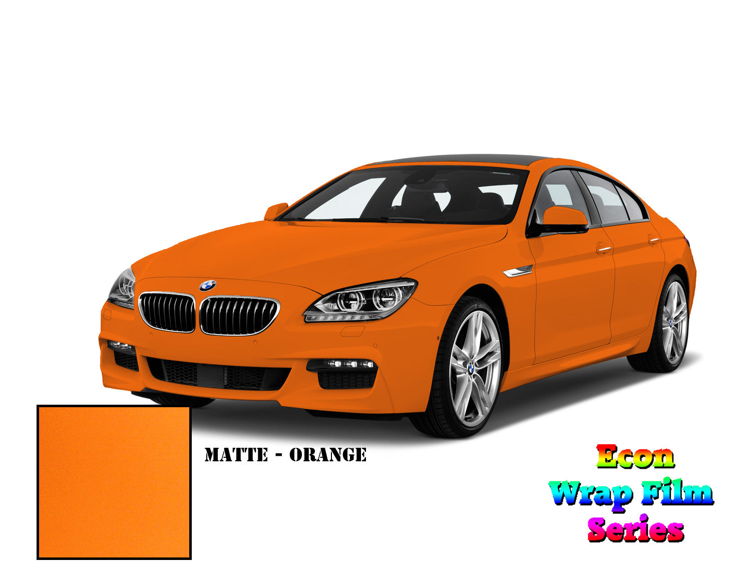 Econ Wrap Film Series - Matte Orange - Hachi Auto