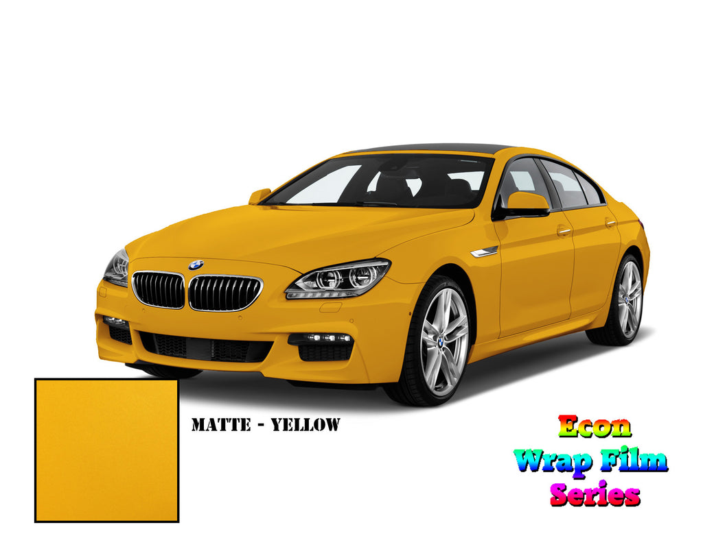 Econ Wrap Film Series - Matte Yellow - Hachi Auto